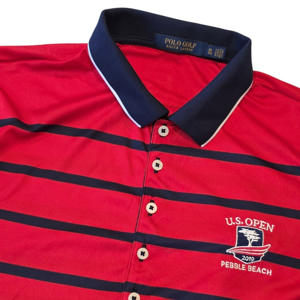 Polo Golf Ralph Lauren Womens Polo Striped 2019 US Open Pebble Beach RUNS SMALL